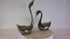 Brass Showpiece Duck Pair Statue 641g